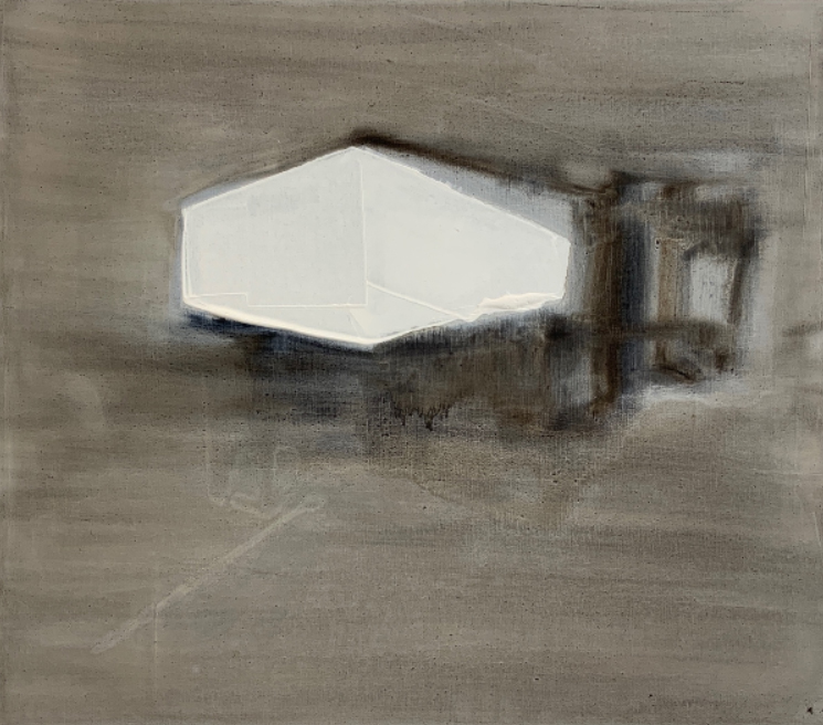 Nanda Runge, Evaporate #3, 70 x 80 cm olieverf op linnen, 2020